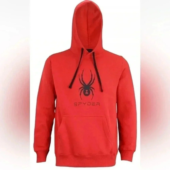 [Y10-12] Spyder Boy Splash Red  Graphic Hoodie - Picture 1 of 8